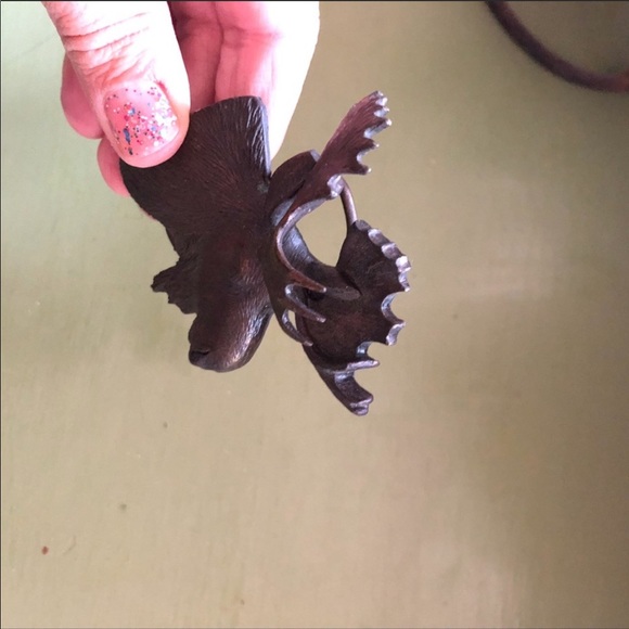 Bergamot Moose Brass Buckle - Picture 3 of 5